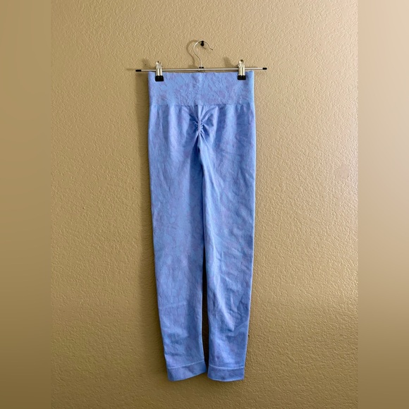 Gym shark Animal print Seamless Leggings blue and purple - Picture 3 of 7